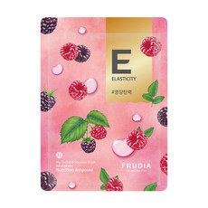 FRUDIA 台灣公司貨 鮮榨果汁肌 彈力保濕面膜 覆盆子, 10片, 1盒