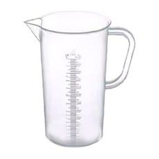 SHIMOYAMA pp帶刻度量杯 可配蓋, 1入, 透明, 1000