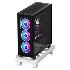 픽스몰 이동가능 컴퓨터 본체 받침대, 화이트, 1개