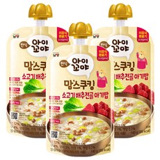 맘스쿠킹 남양 아이꼬야 유아용 이유식 15개월부터, 140g, 3개, 소고기배추전골아기밥