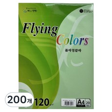 samwon PAPER Flying Color 嫩草綠 120g/m2 210 x 297 mm 5張, 200個, A4