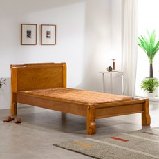 이조농방 온열 흙침대 엘 100 프레임 + 확장형 황토볼 보료 세트 방문설치, 월넛