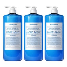 트리트룸 시그니처 퍼퓸 컬렉션 대용량 샴푸 화이트머스크향, 1.6L, 3개
