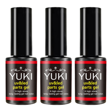 YUKI 頂級R系列UV LED飾品凝膠, 3個, 單一顏色