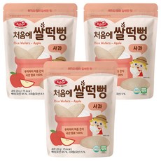 Bebest 孩童米餅點心, 蘋果口味, 20g, 3包