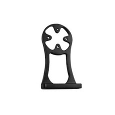 自行車把立雙合金支架一體式套組 + 安裝器, 黑色的