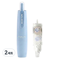 威森 360度旋轉黏貼雙面膠帶 6mm x 5m + 補充裝套組, 閃耀藍, 2套