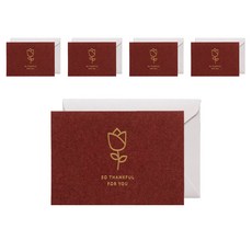 아이엔피 포유 아이콘 감사 메세지 카드 + 봉투 + 스티커 세트, F(카드, 봉투), 랜덤발송(스티커), 5세트