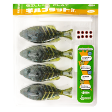 ISSEI 日本一誠 鯛魚燒 路亞 石斑 管池 百甲神餌 GIL Flat 55 80mm 4個, JR縮小版, 8g, 1包