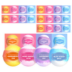 더허브샵 버블 스파클링 배쓰밤 4종 세트, 6개, 100g