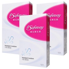 Safeway 衛生套 水感滑潤型 52mm, 12個, 3盒