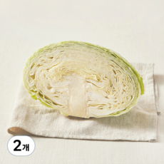 친환경 양배추 1/2통, 500g, 1개, 2개, 500g