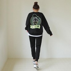 PINKSISLY 女式霓虹標誌 Donald 訓練上裝和下裝套裝