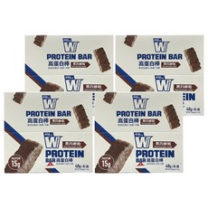 義美生醫 W PROTEIN BAR高蛋白棒 黑巧餅乾, 4盒, 240g