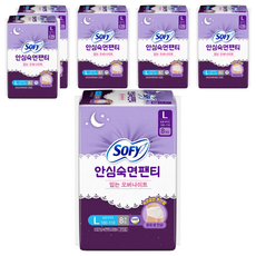 쏘피 안심숙면팬티 입는 생리대, 대형, 8개입, 6개