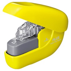 PLUS 普樂士 無針訂書機 SL-106NB, 環保辦公用品, 輕巧便攜, 黃色, 1個