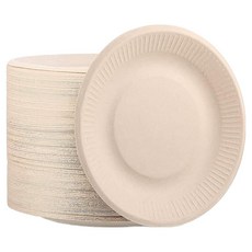 AHOYE 可降解環保餐盤, 50個, 1組