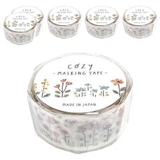 Greeting Life 和紙膠帶 - 手作裝飾必備 日記手賬拼貼好幫手, 花卉, 6捲