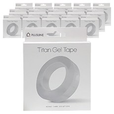 泰坦凝膠 大容量雙面膠帶 30mm x 1m, 16個, 透明