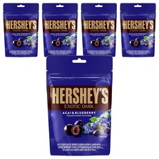 HERSHEY'S 好時 巴西莓藍莓夾餡黑巧克力, 5包, 100g
