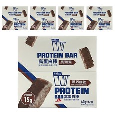義美生醫 W PROTEIN BAR高蛋白棒 黑巧餅乾, 5盒, 240g