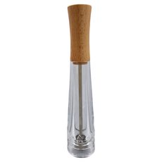 TRE SPADE 三劍牌 TOSCA系列透明胡椒研磨器 26CM (原木色), 1瓶