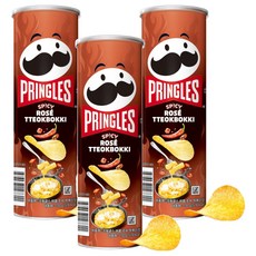 프링글스 매콤 로제 떡볶이맛, 100g, 3개