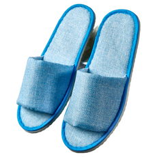 ROYALLIN 蘿林嚴選 亞麻款拖鞋5入 加厚防滑麻布拖鞋 - 28 x 11cm, 藍色, 1雙