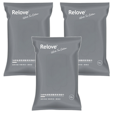 Relove 私密肌弱酸清潔濕紙巾 專利紅柿萃取 添加蔓越莓精華 低分子玻尿酸 輕便設計, 99g, 15張, 3包, 15片