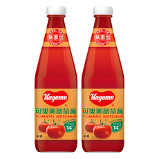 KAGOME 可果美蕃茄醬 美味蕃茄風味 口感豐富, 340g, 2瓶