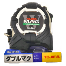 TaJIma 田島 W磁鐵巻尺 台尺 CWM3S2555S 5.5 x 25mm, 1個