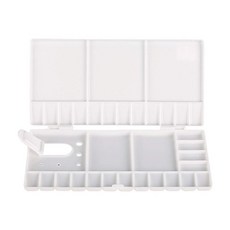 AP. 普思 水彩塑料調色盤 EYM-H2 26 x 13cm, 33格, 1個