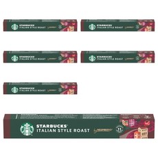 네스프레소 스타벅스 이탈리안 로스트 캡슐커피, 5.6g, 10개입, 6개