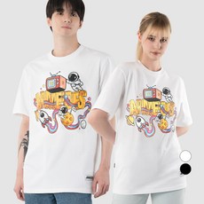 아르메데스 면 20수 아트 그래픽 통기성 반팔 티셔츠 AR-1003