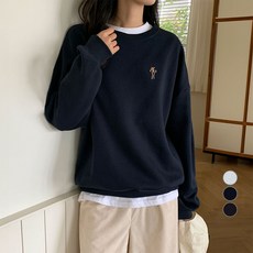 afinar 刺繡圖案刷毛大學T AF RIBBON