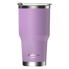 Buderus 陶瓷不鏽鋼冰霸杯 900ml SS304不鏽鋼 食品級耐熱 ABS 矽膠, 霧面野莓紫, 1個