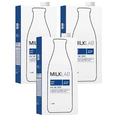 MILKLAB 全脂保久乳, 3.5%脂肪含量, 奶泡起泡性佳, 口感綿密滑順, 澳洲原裝進口, 1L, 3瓶