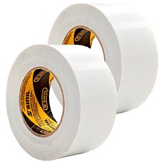 신일테이프 초강력 면테이프 48mm x 25m, 화이트, 2개