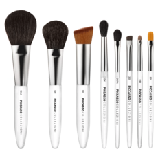 PICCASSO 畢卡索 Collezioni 化妝刷具8件組 入門推薦, 白色, 1組