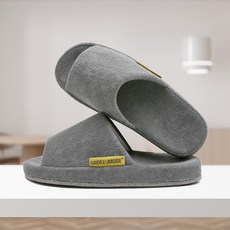 SHOELAMODE Terry Recovery室內拖鞋, 深灰色, 1組
