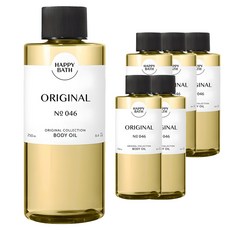 해피바스 오리지널 컬렉션 바디오일 오리지널향, 250ml, 6개