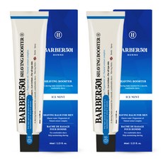 BARBER501 刮鬍膏 沁涼薄荷, 66ml, 2個
