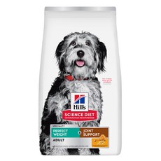 힐스사이언스다이어트 어덜트 강아지 퍼펙트 웨이트 & 조인트 서포트 건식사료, 닭, 1.58kg, 1개