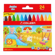 COLLEEn 可力 粗大蠟筆, 24色, 1盒