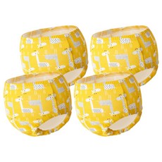 Attirabbit 如廁學習褲 14-15kg M, 4件, 黃色長頸鹿