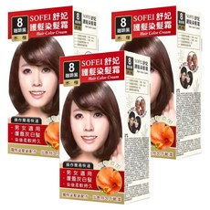 SOFEI 舒妃 護髮染, 咖啡黑, 3盒