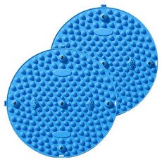經穴按摩足部指壓墊 37cm, 藍色, 2個