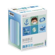 EYL'S 艾爾絲 PANTONE系列 平面醫用口罩 兒童五色, 1個, 50片, 海洋泡泡 多色