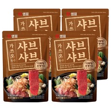샘표 가쓰오 샤브샤브 육수 3~4인분, 200g, 4개