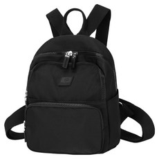 ADDEDIT 安娜 輕量 防水 迷你 後背包, 黑色